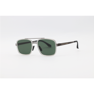 Porsche Design - 009 - Gun Green - Metal - Rectangle - Polarized - Double Bridge - Sunglasses