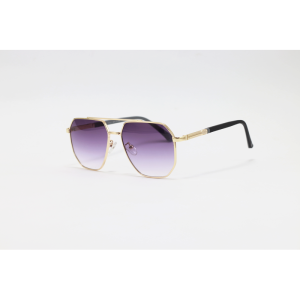 Gucci - 7009 - Golden Purple Gradient - Acetate - Metal - Double Bridge - Aviator - Sunglasses