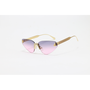 Firebird - 8076 - Golden Pink Gradient - Metal - Rimless - Sunglasses