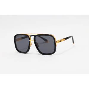 May Bach - Z066 - Golden Black - Acetate - Metal - Double Bridge - Sunglasses
