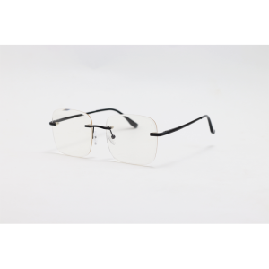 Dior - 1022 - Black - Metal - Blue Cut - Rimless - Square - Eyewear