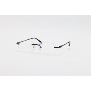 Silhouette - 23022 - Black - Metal - Blue Cut - Rimless - Eyewear