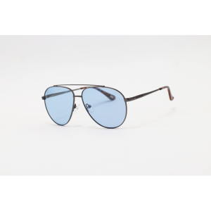 Skechers - SE6276 - Original - Gun Metallic Blue - Metal - Polarized - Aviator - Sunglasses