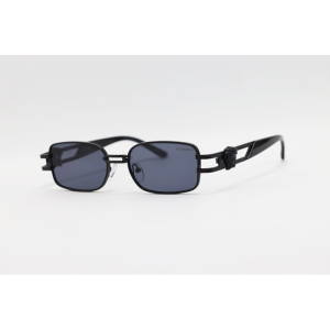 Versace - 2054 - Black - Metal - Rectangle - Sunglasses