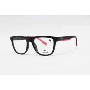 Lacoste - 2923 - Black Red - Acetate - Rectangle - Eyewear