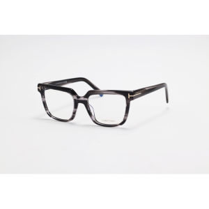 Tom Ford - 5889 - Grey Stripes - Acetate - Square - Eyewear