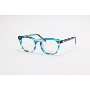 Tom Ford - 5870 - Turquoise Stripes - Acetate - Square - Eyewear