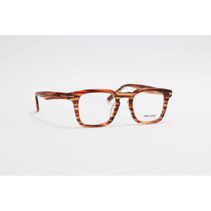 Tom Ford - 6025 - Brown Stripes - Acetate - Square - Eyewear