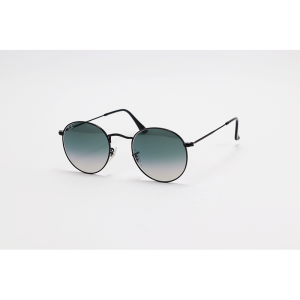 Ray B - RB3447 - Black Light Blue Gradient - Metal - Round - Sunglasses