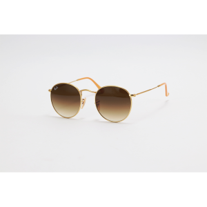 Ray B - RB3447 - Golden Brown Gradient - Metal - Round - Sunglasses