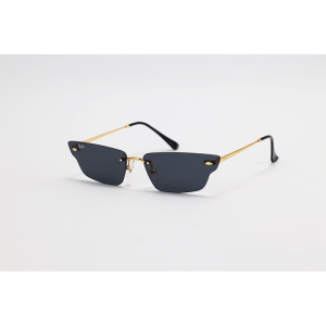Ray Ban - RB3731 - Golden Black - Metal - Rimless - Sunglasses