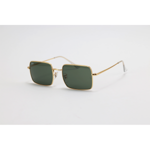 Ray B - RB1969 - Golden Green - Metal - Square - Sunglasses