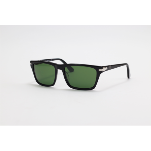 Persol - PO3216S - Black Green - Acetate - Rectangle - Sunglasses