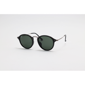 Ray B - RB2447 - Black Green - Acetate - Metal - Round - Sunglasses