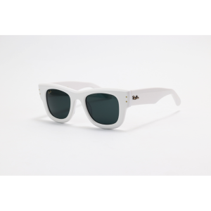 Ray B - WAYFARER PUFFER - RB4940 - White Black - Rectangle - Sunglasses