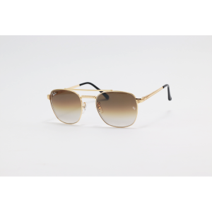 Ray B - 2411 - Golden Brown Gradient - Metal - Double Bridge - Square - Sunglasses