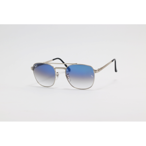 Ray B - 2411- Silver Blue Gradient - Metal - Double Bridge - Square - Sunglasses