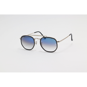Ray B - 3648 - Marshall - Silver Blue Gradient - Metal - Double Bridge - Sunglasses