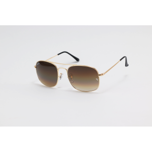 Ray B - 3661 - Golden Brown Gradient - Metal - Double Bridge - Rectangle - Sunglasses