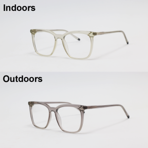 Dior - 88013 - Translucent Green - Acetate - Rectangle - Chameleon - Eyewear
