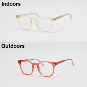 Dior - 52613 - Translucent Peach - Acetate - Square - Chameleon - Eyewear