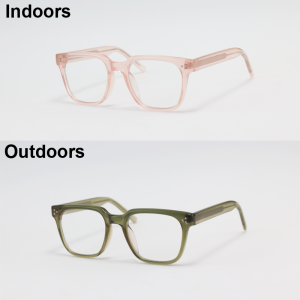 Dior - 52609 - Translucent Pink - Acetate - Square - Chameleon - Eyewear