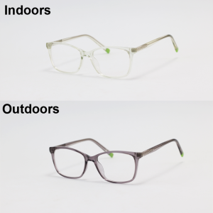 Dior - 77001 - Translucent Green - Acetate - Rectangle - Kids - Chameleon - Eyewear
