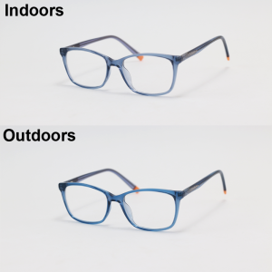 Dior - 77001 - Translucent Blue - Acetate - Rectangle - Kids - Chameleon - Eyewear