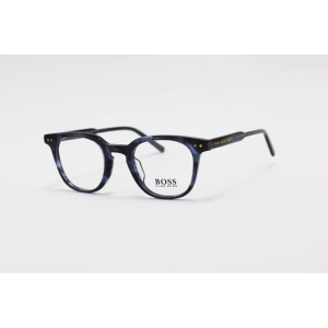 Hugo Boss - 5503 - Blue Marble - Acetate - Square - Eyewear
