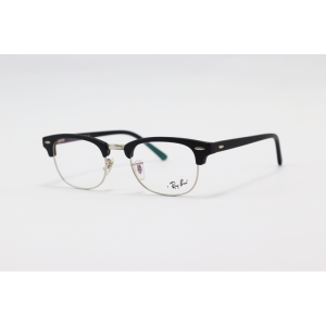 Ray B – 5154S – Matte Black Silver - Clubmaster – Acetate - Metal – Eyewear