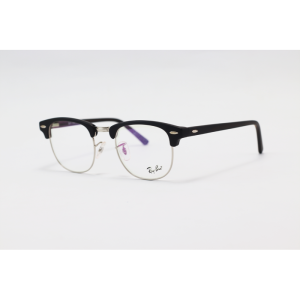 Ray B – 4136S – Matte Black Silver - Clubmaster – Acetate - Metal – Eyewear