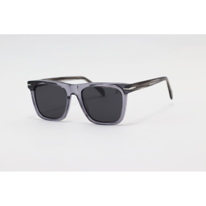 David Beckham - 1058 - Grey Translucent - Acetate - Rectangle - Polarized - Sunglasses