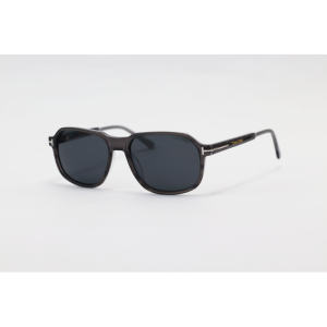 Tom Ford - 5916 - Grey Translucent - Acetate - Rectangle - Polarized - Sunglasses