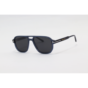 Tom Ford - 5922 - Blue Translucent - Acetate - Aviator - Polarized - Sunglasses