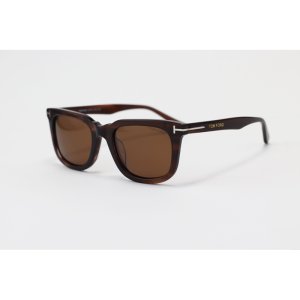 Tom Ford - 5440 - Brown Horn - Acetate - Rectangle - Polarized - Sunglasses