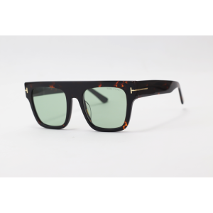 Tom Ford - RENEE - FT0847 - Tortoise Green - Acetate - Square - Sunglasses