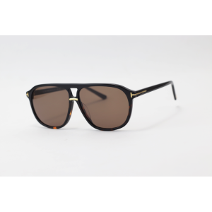 Tom Ford - BRUCE - FT1026 - Black Tortoise Brown - Acetate - Aviator - Sunglasses