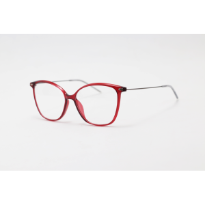 Lindberg - 9073 - Red Translucent - Acetate - Metal - Cateye - Eyewear