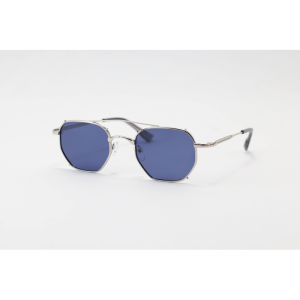 Oliver Peoples - 669832 - Silver Blue - Metal - Double Bridge - Octagonal - Polarized - Sunglasses