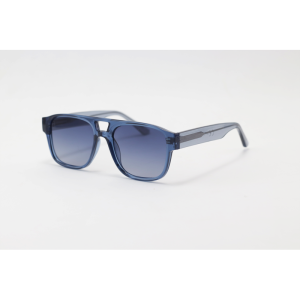 David Beckham - 8877 - Blue Translucent - Acetate - Rectangle - Sunglasses