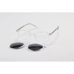 Dior - 2504 - Translucent - Acetate - Oval - Dual - Polarized - Attachment - Eye Wear - Sunglasses