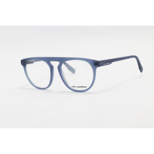 Karl Lagerfeld - KL6081 - Matte Blue - Acetate - Round - Eyewear
