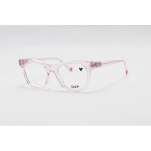 Pure - 7003 - Pink Translucent - Acetate - Rectangle - Eyewear