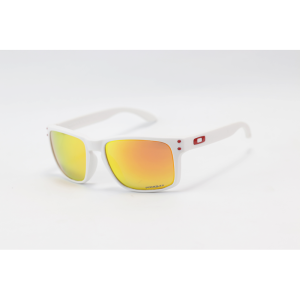 Oakley - OO9102-4355 – Holbrook - White Orange Mercury – Polarized – Sunglasses
