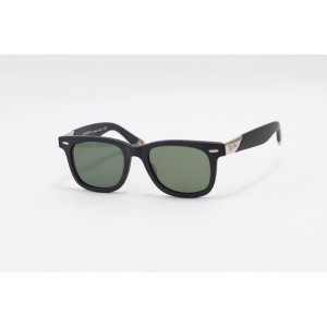Ray B - 2157 - Matte Black Green - Acetate - Rectangle - Sunglasses