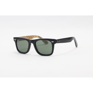 Ray B - 2140 - WAYFARER - Light Pattern - Black Green - Acetate - Sunglasses