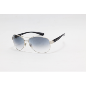 Ray B - RB3386 - Silver Blue Gradient - Metal - Double Bridge - Oval - Sunglasses