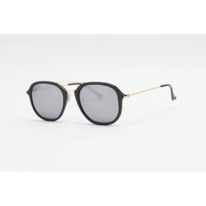 Ray B – RB4273 – Golden Black Silver Mercury – Acetate - Metal - Square - Double Bridge – Sunglasses