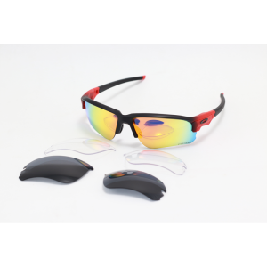 Oakley - FLAK DRAFT- OO9364 - Black Red Orange Mercury - Acetate - Changeable Lenses - Sunglasses
