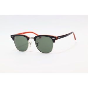 Ray B – 3016 – Clubmaster – Silver Black Orange Green - Acetate - Metal – Sunglasses